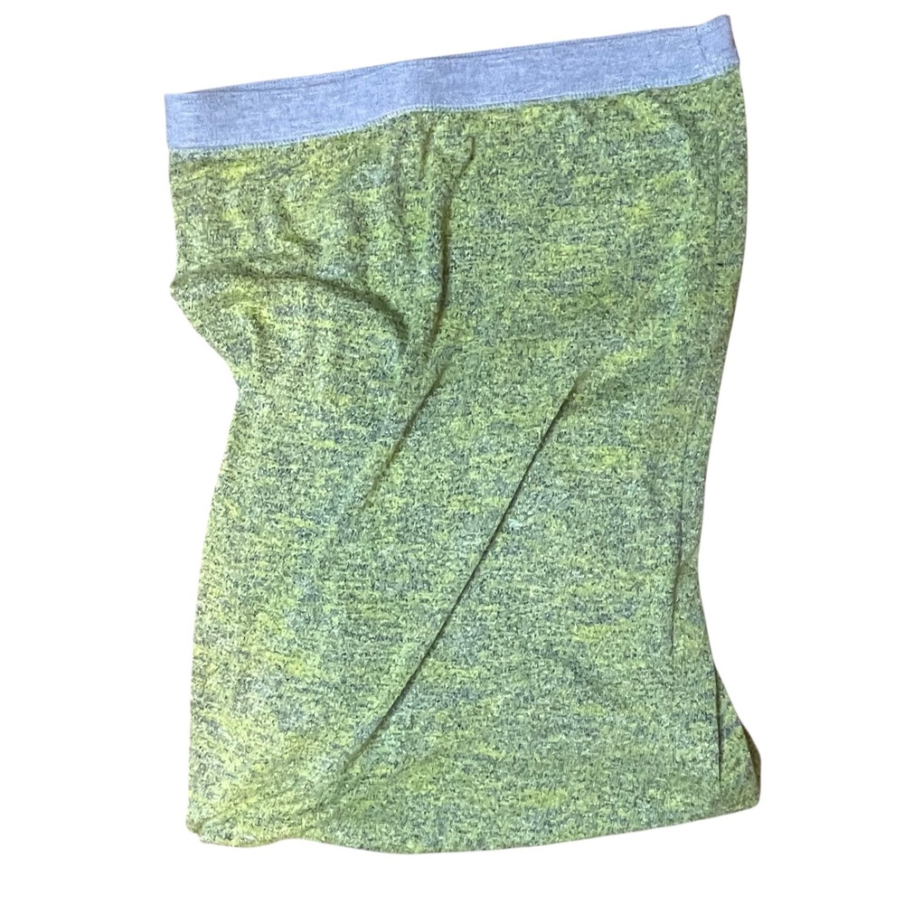 Alexander Wang Womens Skirt Small Yellow Gray Knit Mini Elastic‎ Waist Casual